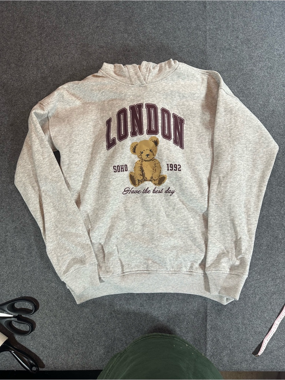 abercrombie kid Gray Oversized London Sweatshirt
